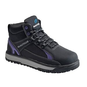 Nautilus Womens Black Textile Alloy Toe Urban MetGuard Work Boot size 9.5 B new